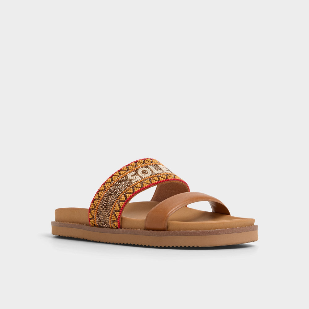 Brown multi Beachvacay Brown Multi Women's Footbed sandals -  | Aldo