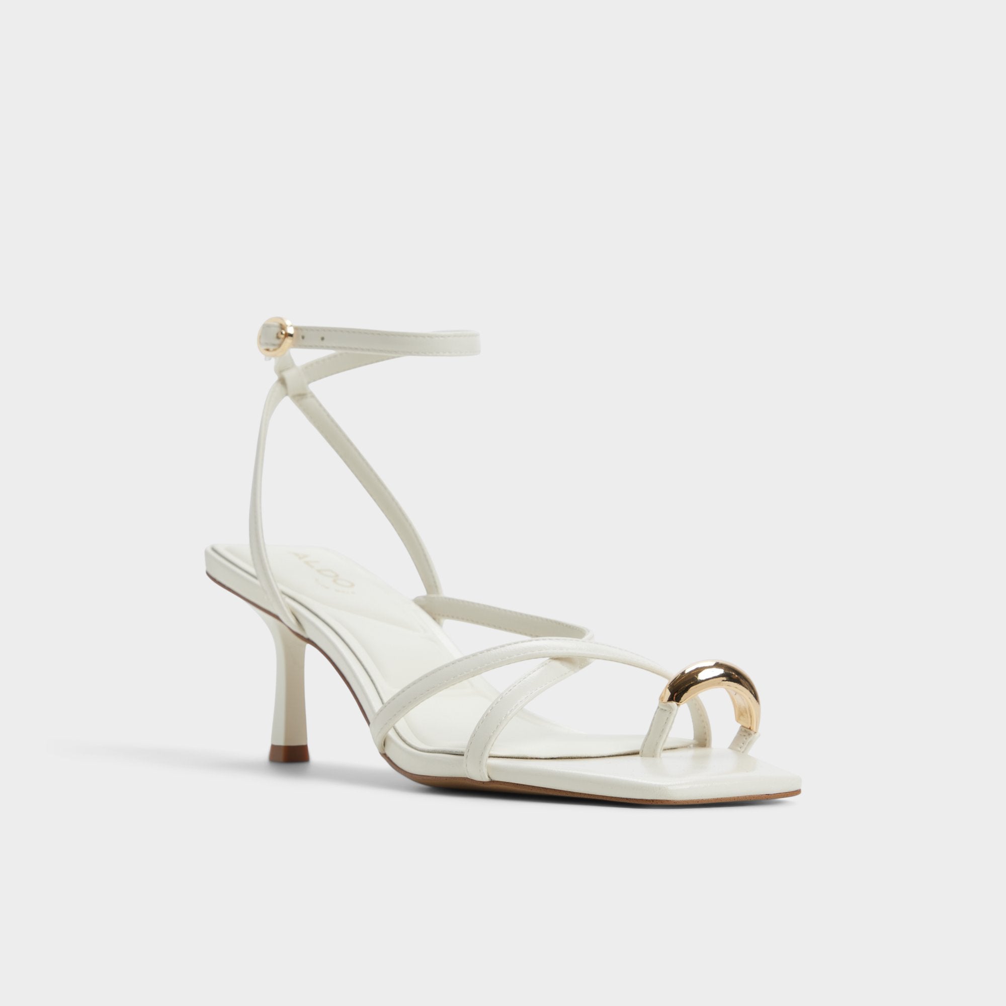 White/bone Elodiah White/Bone Women's Travel essentials - Strappy heeled sandal, Stiletto heel | Aldo