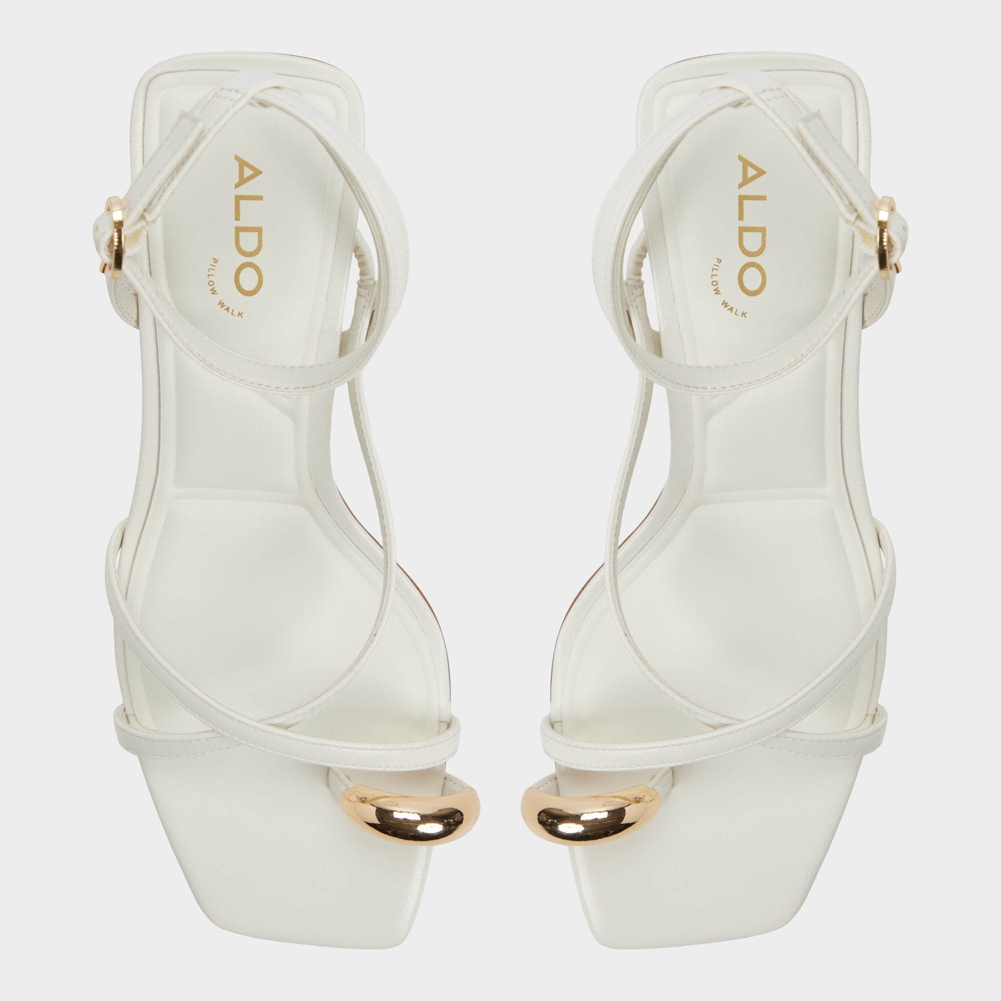 White/bone Elodiah White/Bone Women's Travel essentials - Strappy heeled sandal, Stiletto heel | Aldo