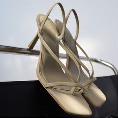 Other Green Riva Other Green Women's Strappy sandals - Sling back heeled sandal, Stiletto heel | Aldo