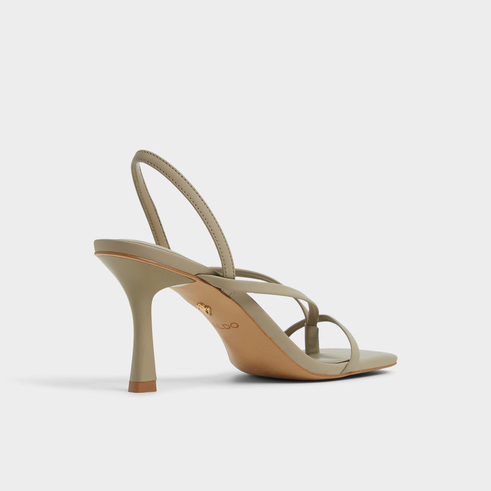 Other Green Riva Other Green Women's Strappy sandals - Sling back heeled sandal, Stiletto heel | Aldo