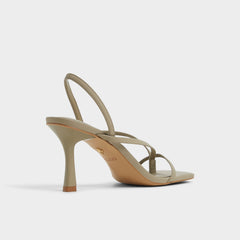 Other Green Riva Other Green Women's Strappy sandals - Sling back heeled sandal, Stiletto heel | Aldo