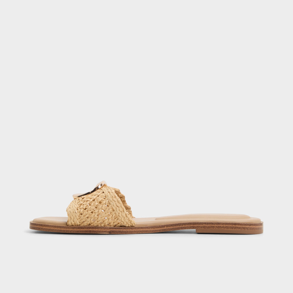 Natural Tidella Natural Women's Flats - Slide sandal | Aldo