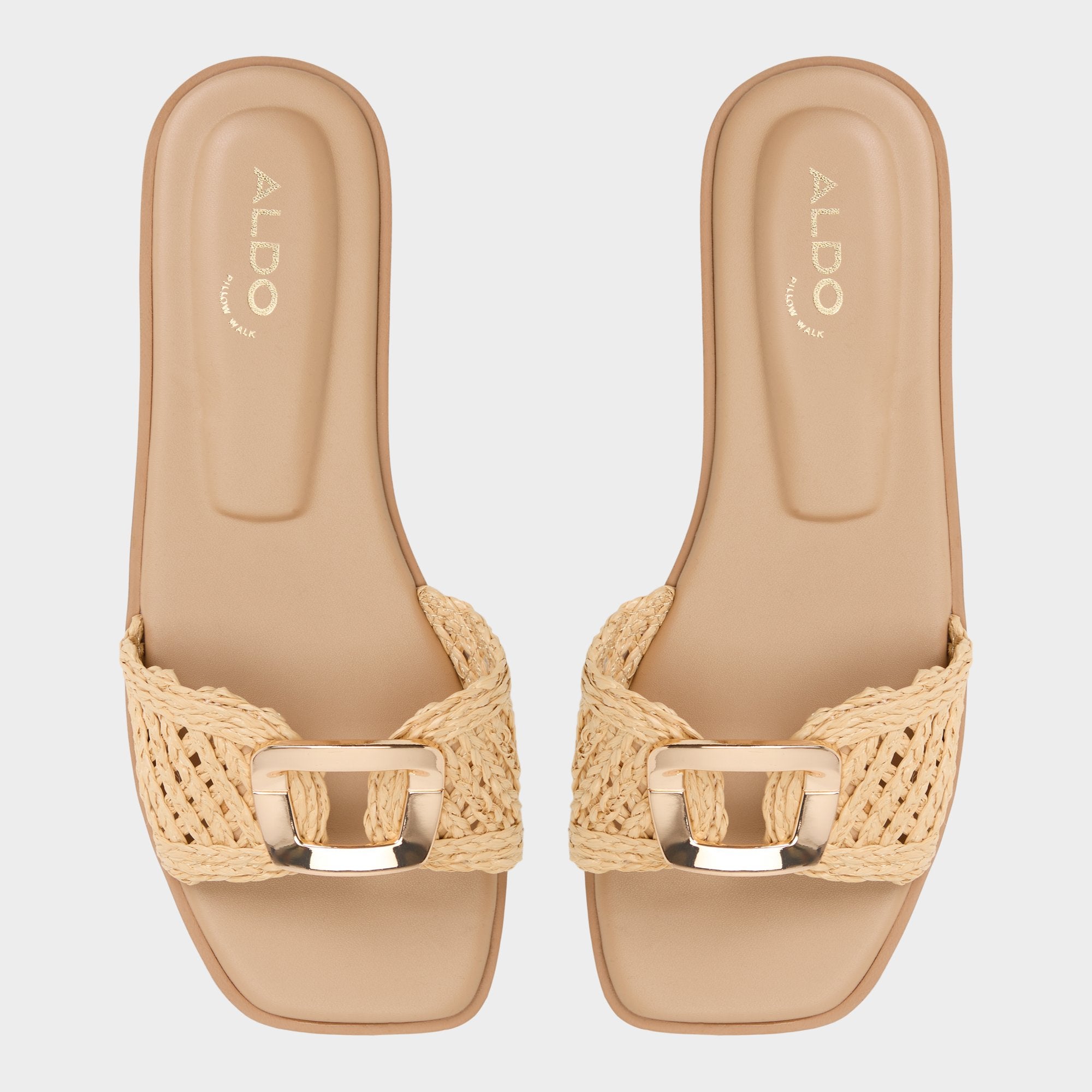 Natural Tidella Natural Women's Flats - Slide sandal | Aldo