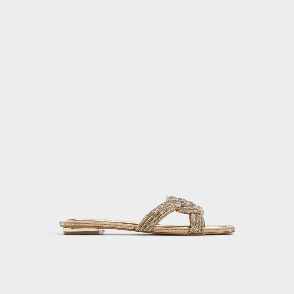 Gold Karlina in Gold - Slide sandal | Aldo