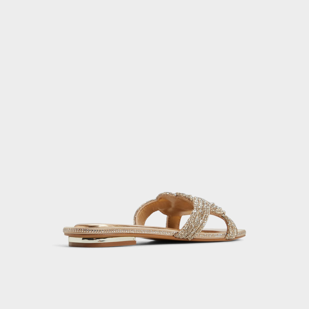 Gold Karlina in Gold - Slide sandal | Aldo