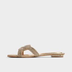 Gold Karlina in Gold - Slide sandal | Aldo