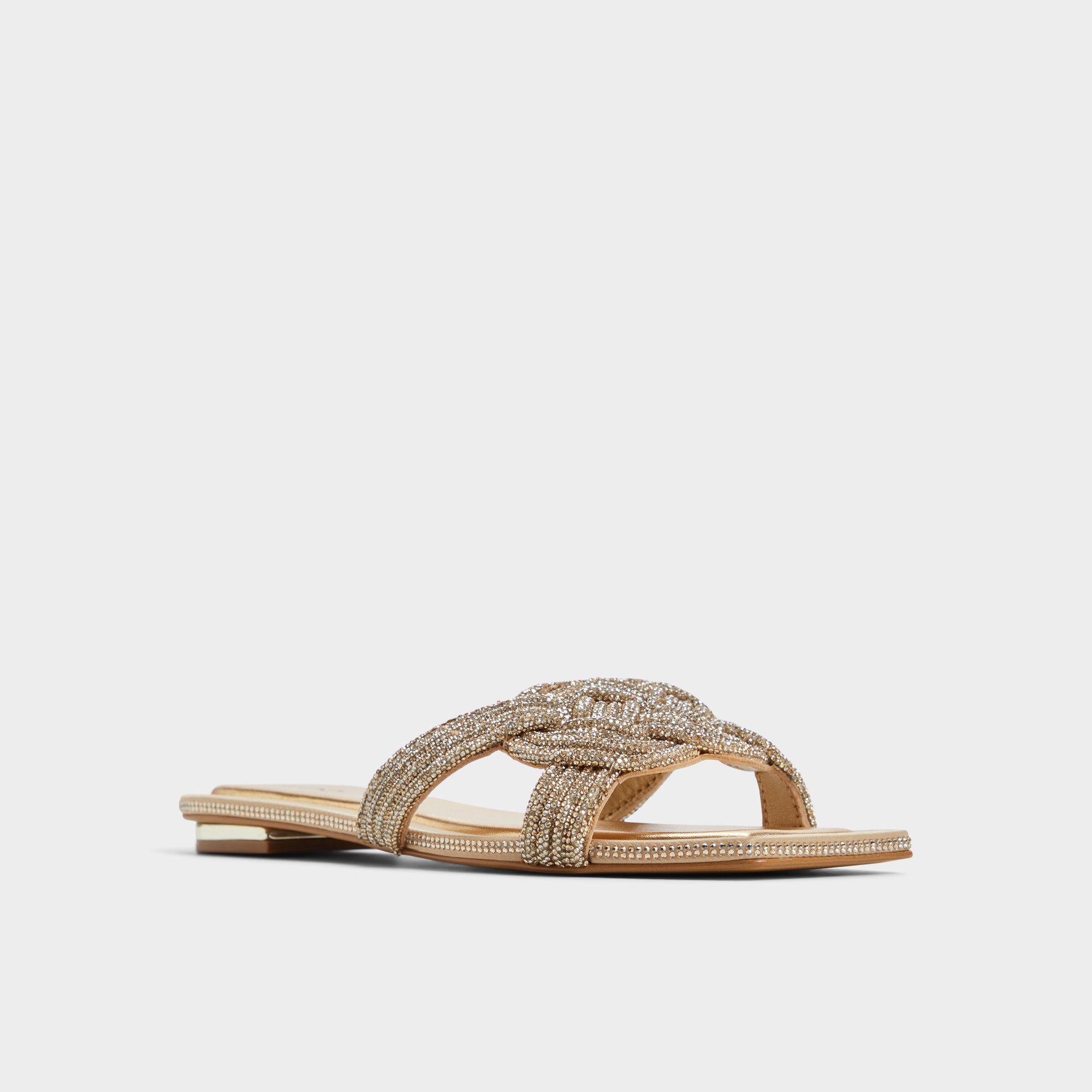 Gold Karlina in Gold - Slide sandal | Aldo