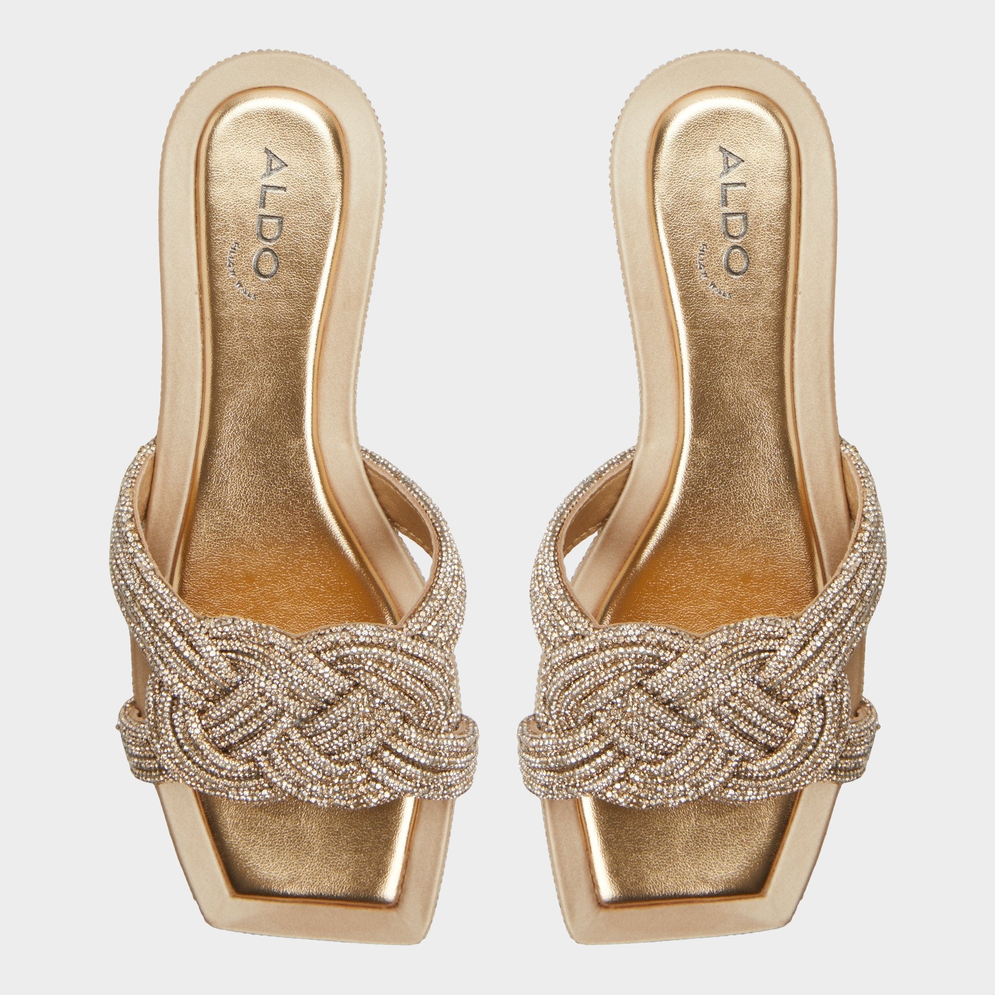 Gold Karlina in Gold - Slide sandal | Aldo