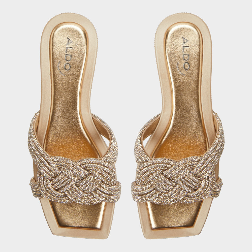 Gold Karlina in Gold - Slide sandal | Aldo