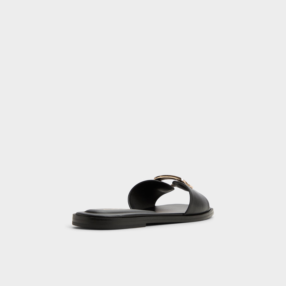 Black Tidella Black Women's Flats - Slide sandal | Aldo