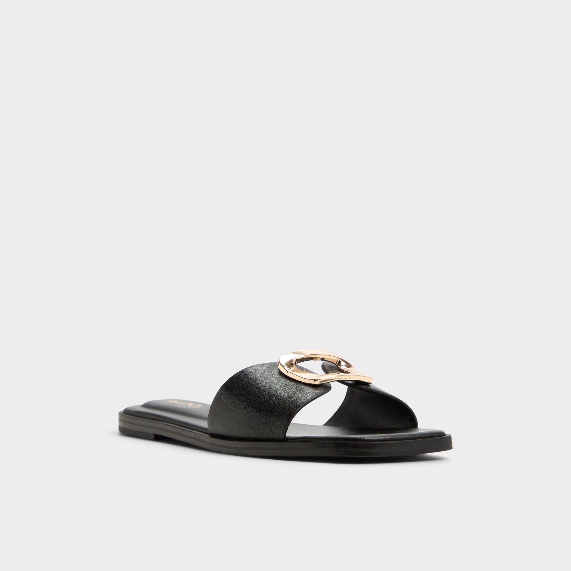 Black Tidella Black Women's Flats - Slide sandal | Aldo