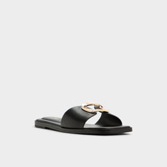 Black Tidella Black Women's Flats - Slide sandal | Aldo