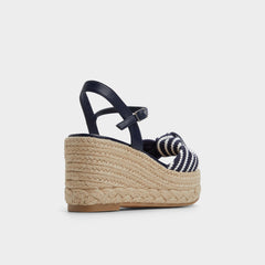 Navy Annamarie Navy Women's Platform sandals - Wedge sandal | Aldo