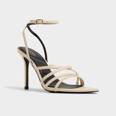 Light Beige Solania Light Beige Women's Strappy sandals - Heeled sandal, Stiletto heel | Aldo