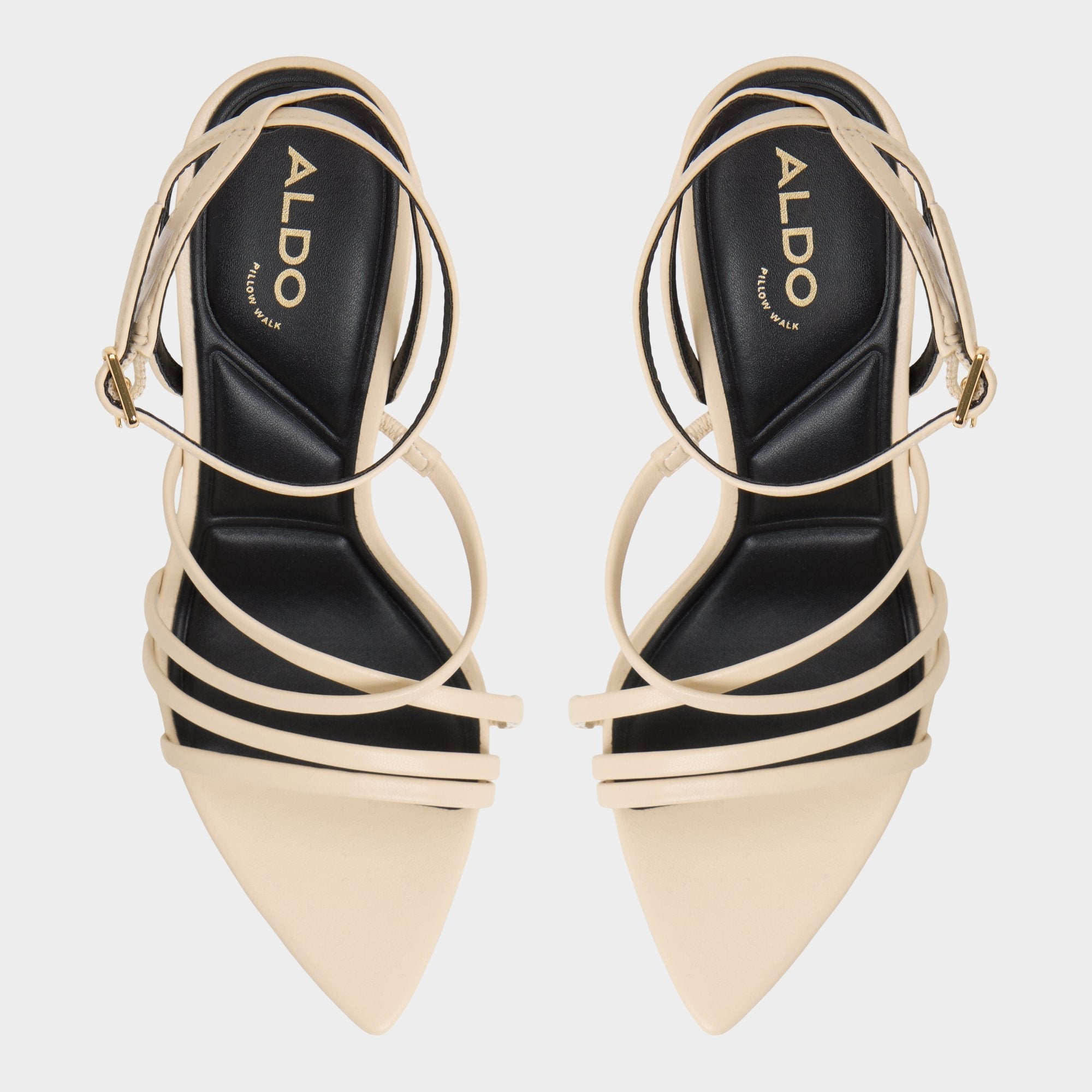 Light Beige Solania Light Beige Women's Strappy sandals - Heeled sandal, Stiletto heel | Aldo