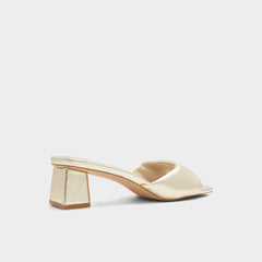 Gold Aneka Gold Women's Heeled mules - Heeled mule, Block heel | Aldo