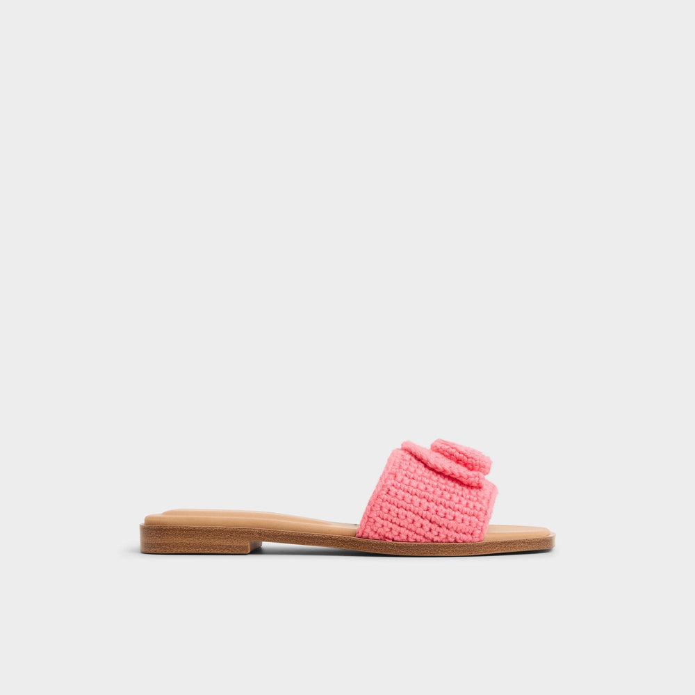 Medium Pink Sabbia Medium Pink Women's Flats - Slide sandal | Aldo
