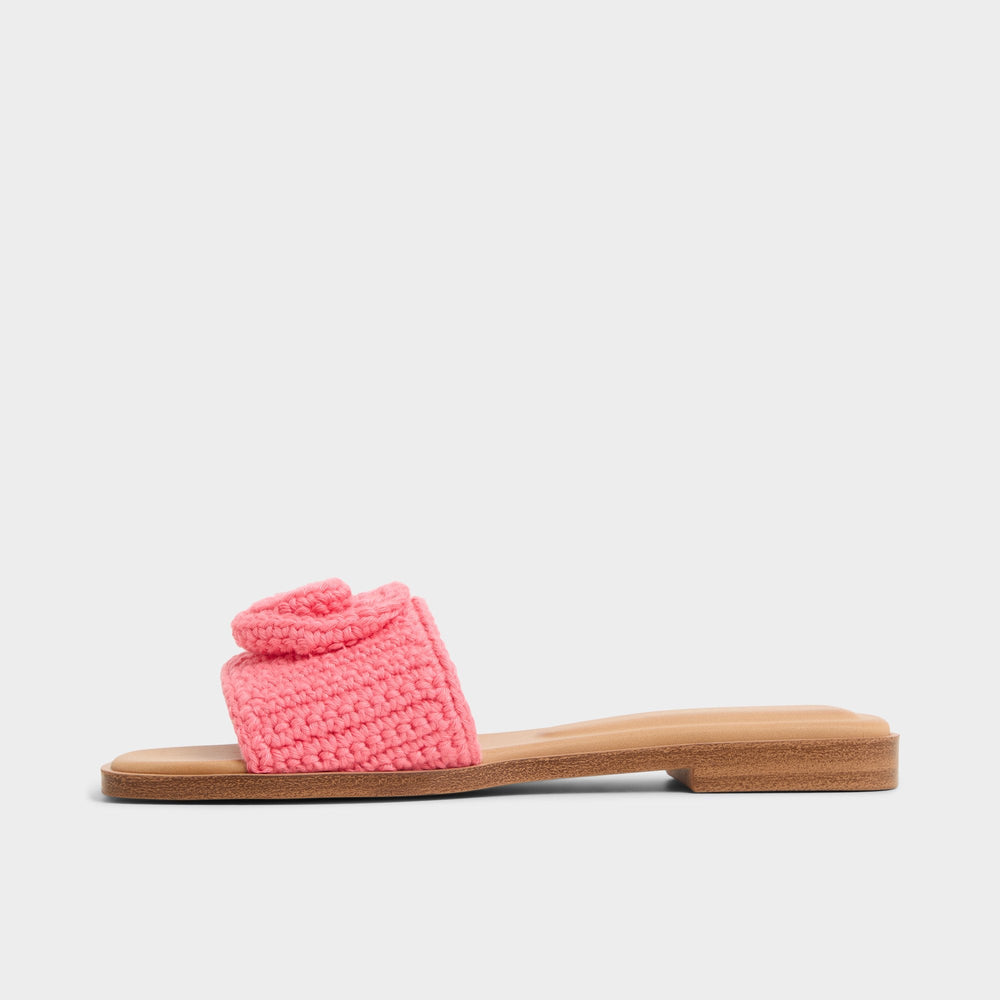 Medium Pink Sabbia Medium Pink Women's Flats - Slide sandal | Aldo