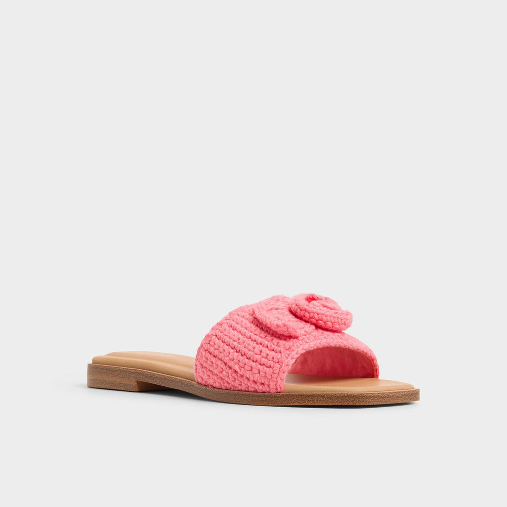 Medium Pink Sabbia Medium Pink Women's Flats - Slide sandal | Aldo