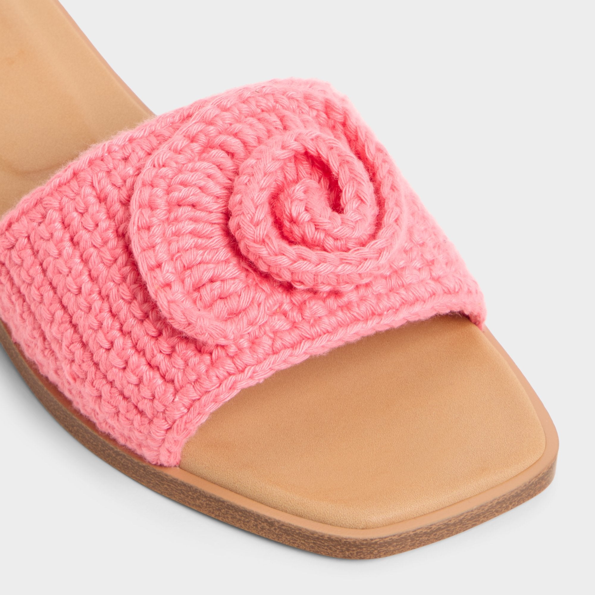 Medium Pink Sabbia Medium Pink Women's Flats - Slide sandal | Aldo