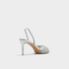 Silver Aitana in Silver - Strappy heeled sandal, Stiletto heel | Aldo