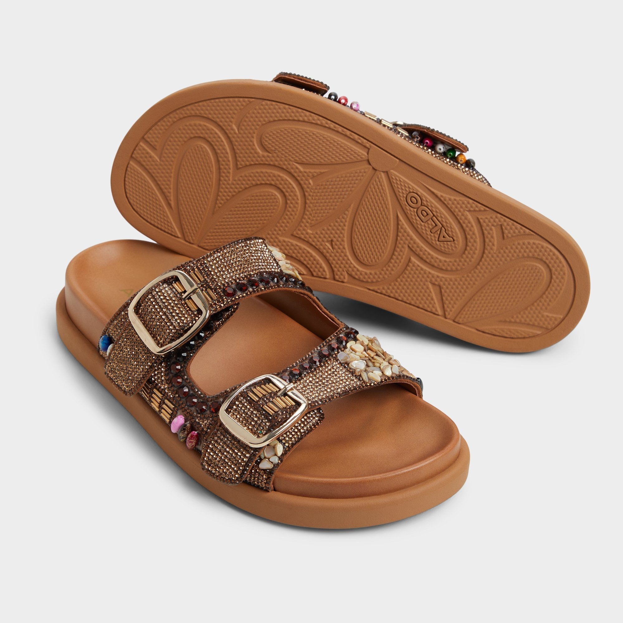 Open Brown Bohochic Open Brown Women's Footbed sandals - Footbed sandal | Aldo