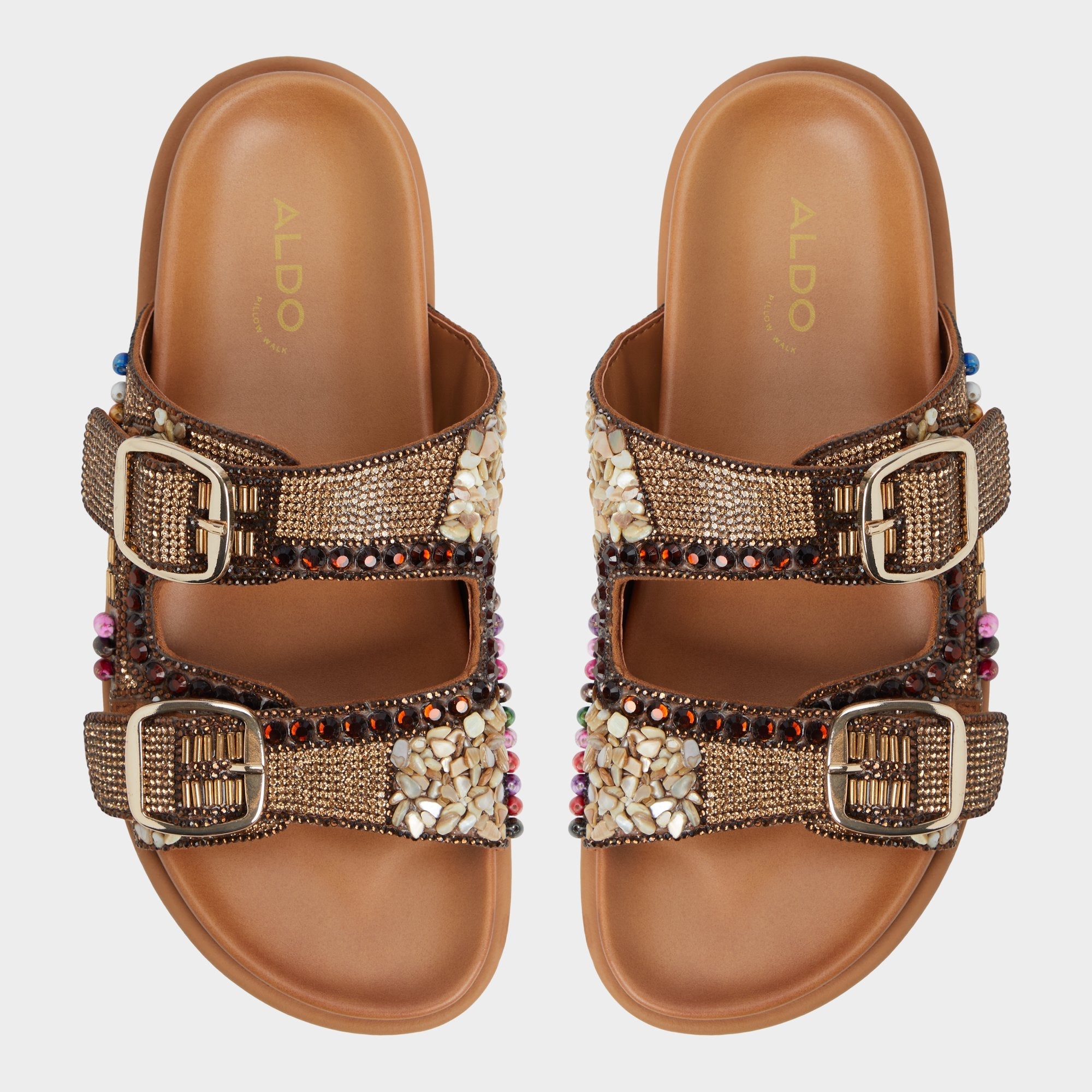 Open Brown Bohochic Open Brown Women's Footbed sandals - Footbed sandal | Aldo