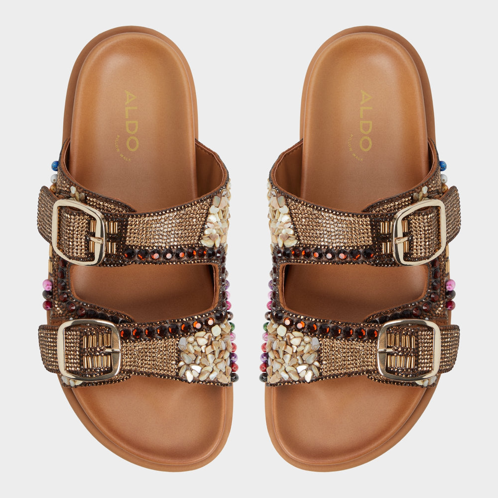 Open Brown Bohochic Open Brown Women's Footbed sandals - Footbed sandal | Aldo