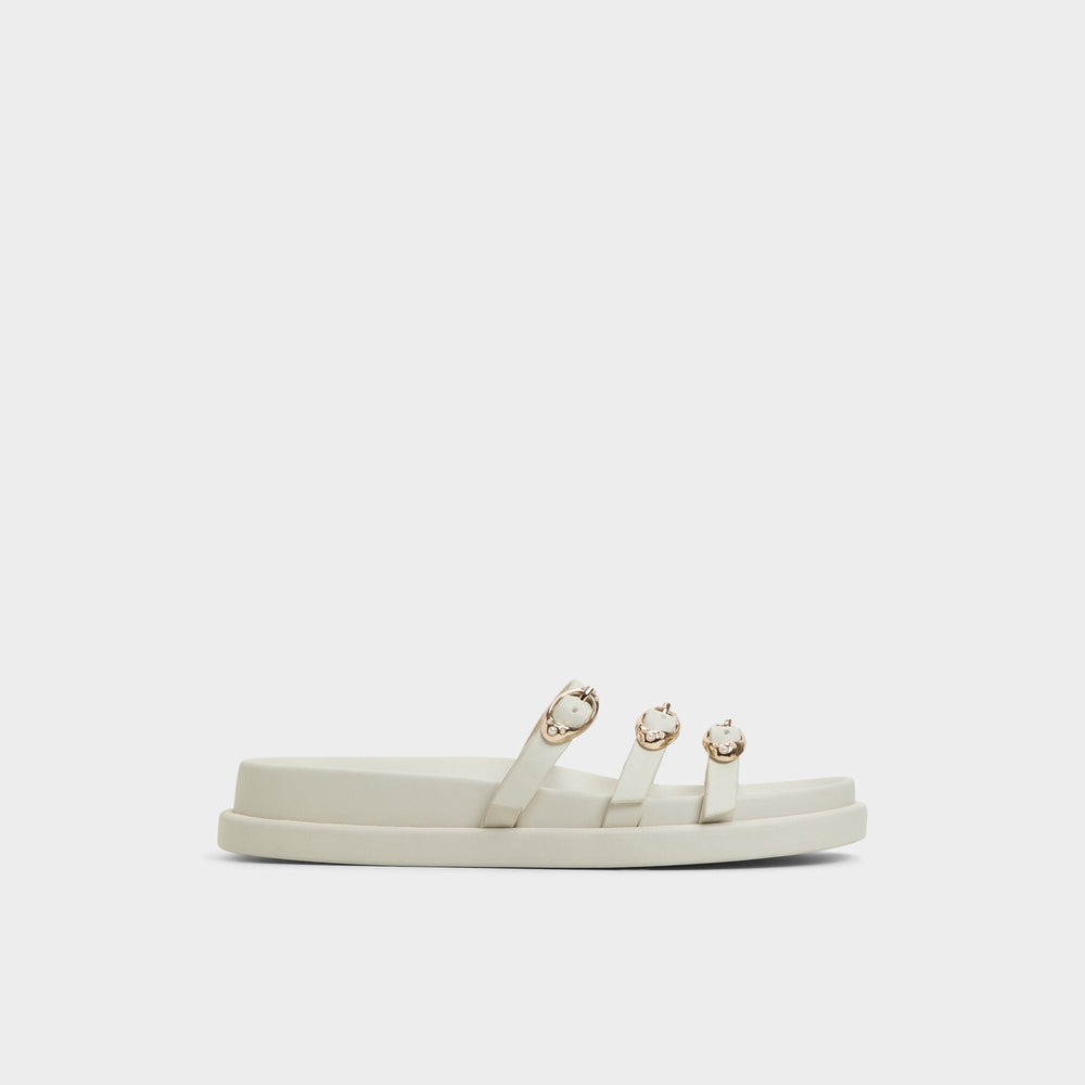 White Zephyra White Women's Footbed sandals - Footbed sandal, Footbed sandal | Aldo