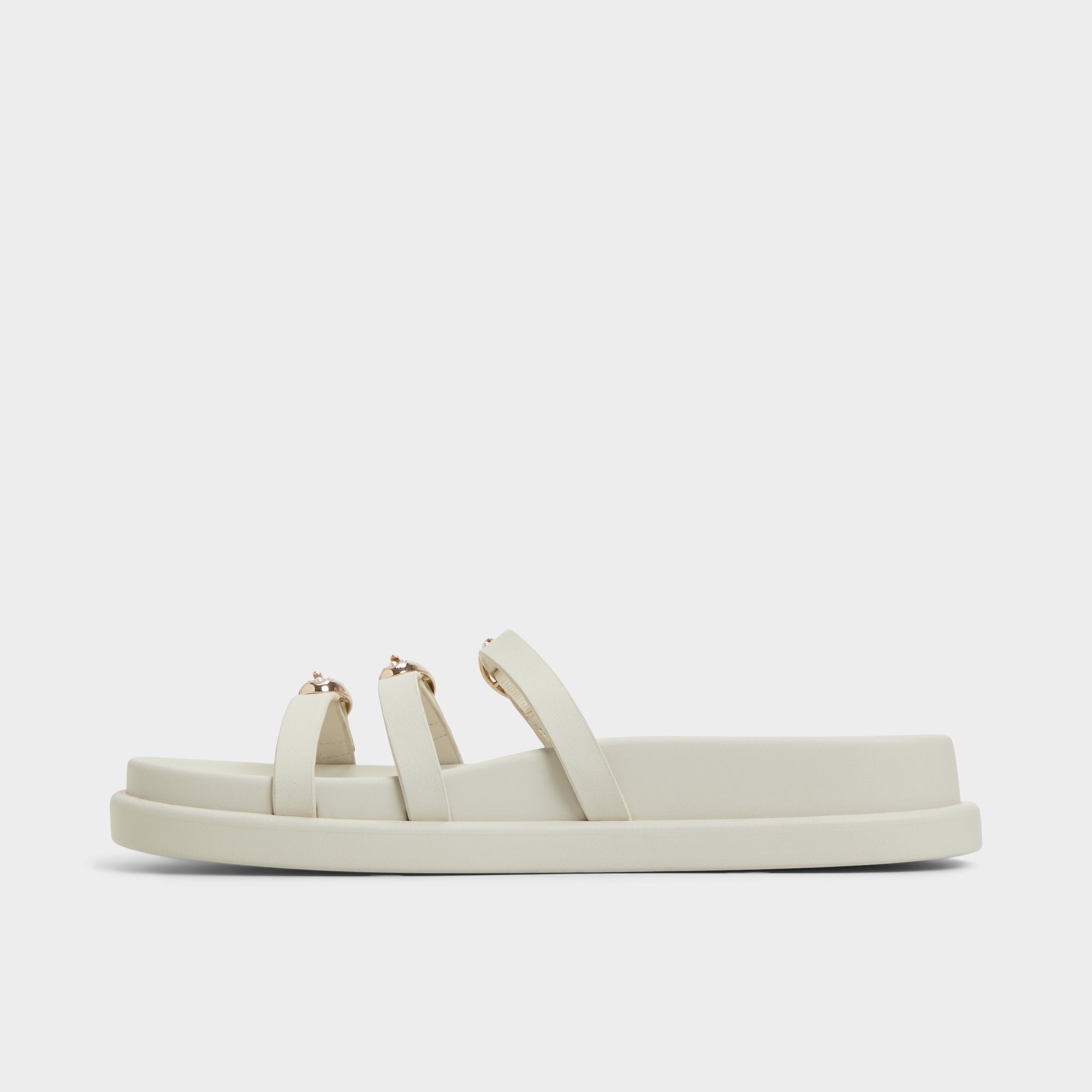 White Zephyra White Women's Footbed sandals - Footbed sandal, Footbed sandal | Aldo