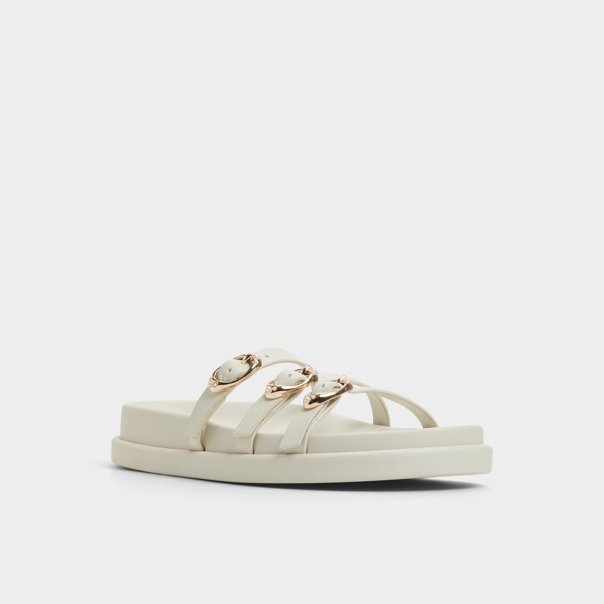 White Zephyra White Women's Footbed sandals - Footbed sandal, Footbed sandal | Aldo
