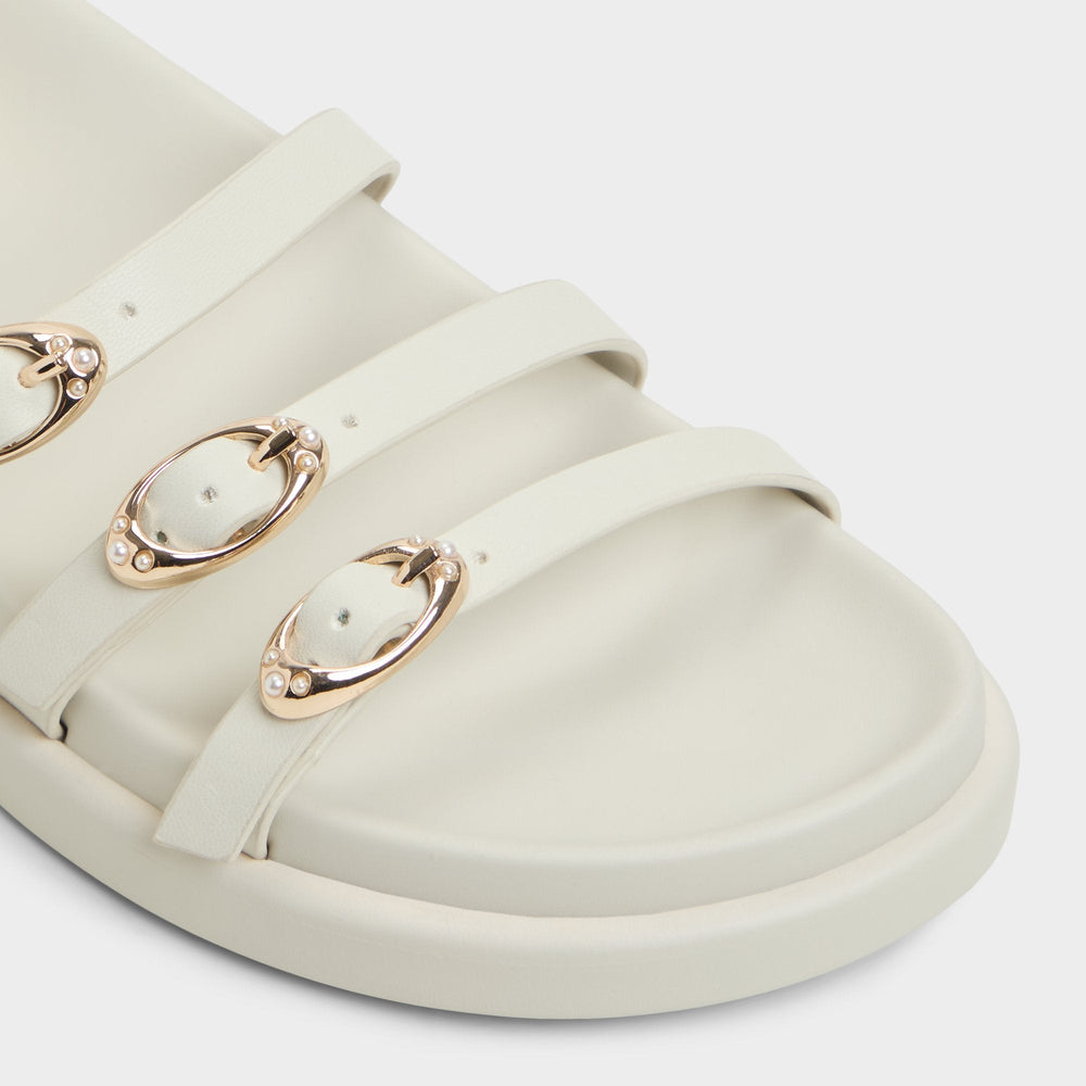 White Zephyra White Women's Footbed sandals - Footbed sandal, Footbed sandal | Aldo