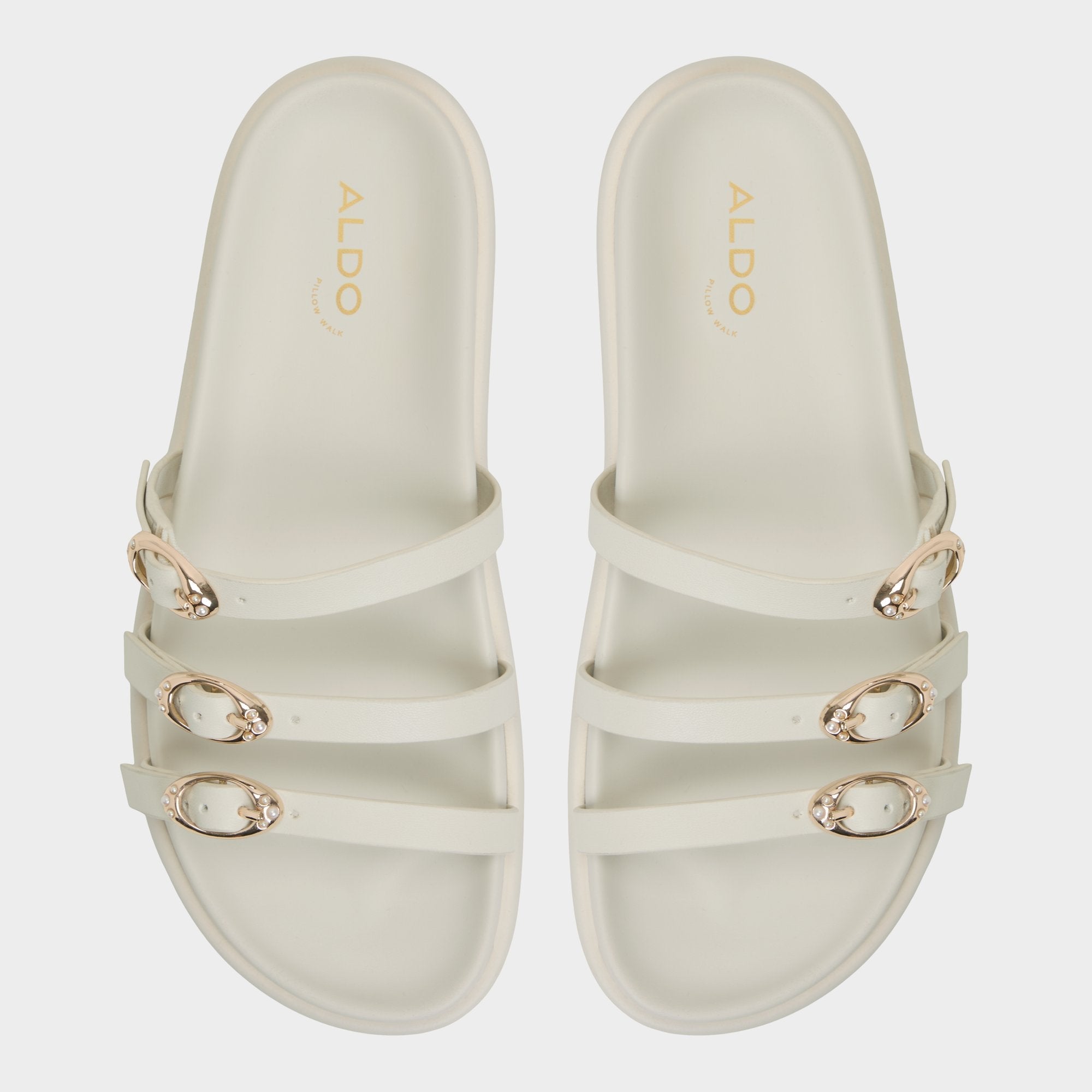White Zephyra White Women's Footbed sandals - Footbed sandal, Footbed sandal | Aldo