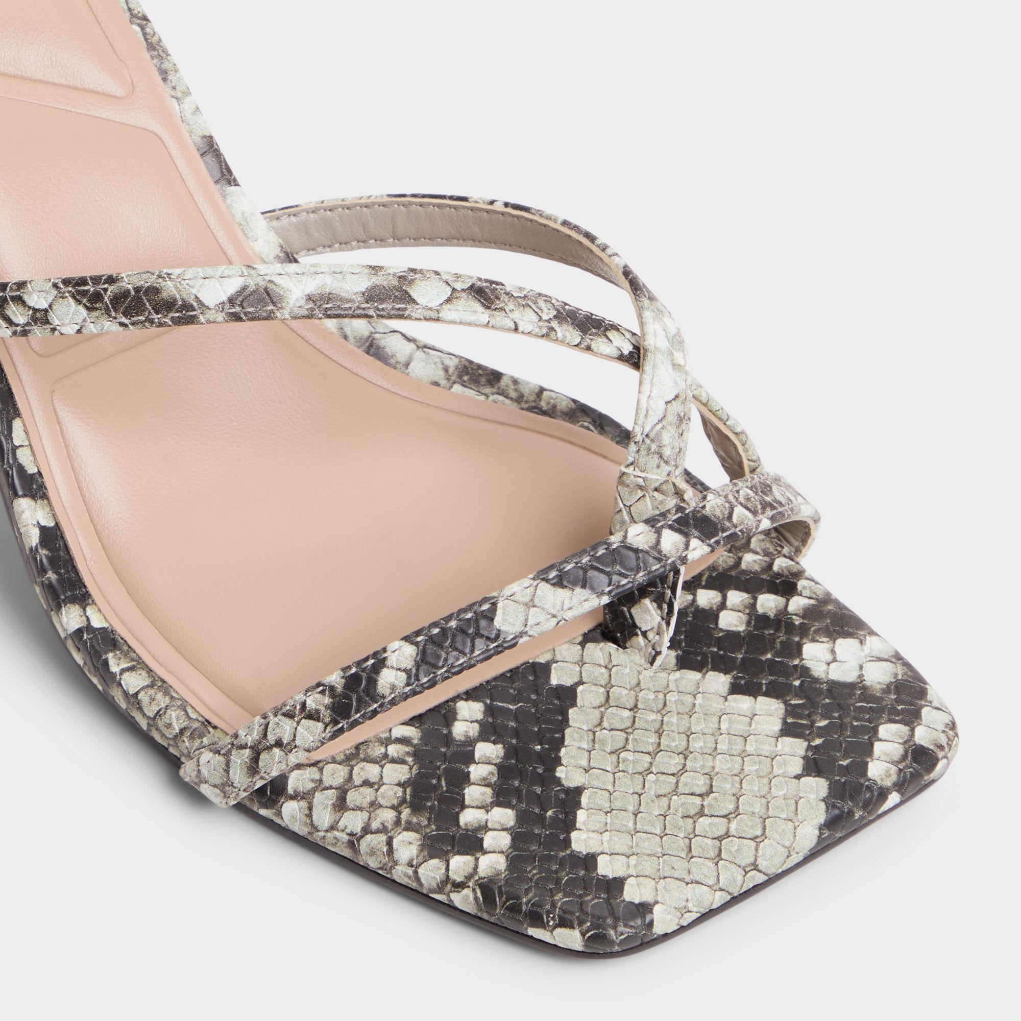 White/Black Calypsa White/Black Women's Animal Prints - Strappy heeled sandal | Aldo