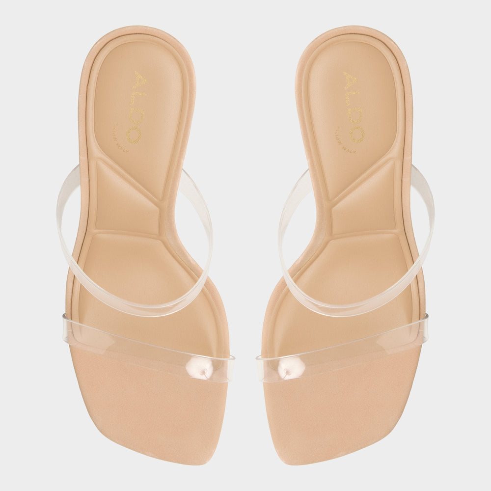Medium Beige Evalina Medium Beige Women's Heeled sandals - Strappy heeled sandal, Stiletto heel | Aldo