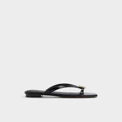 Black Iliria Black Women's Flats - Slide sandal | Aldo