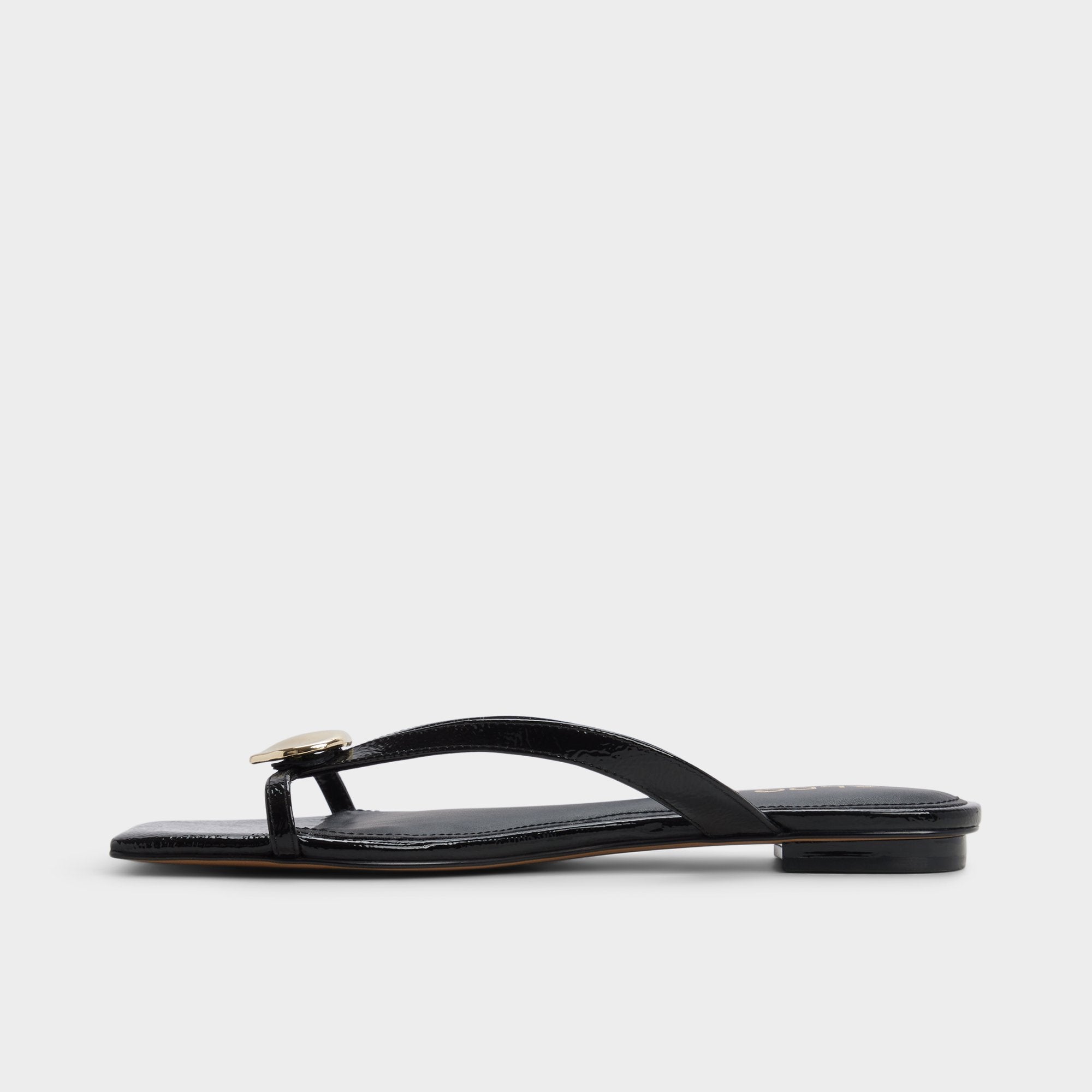 Black Iliria Black Women's Flats - Slide sandal | Aldo