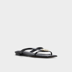Black Iliria Black Women's Flats - Slide sandal | Aldo