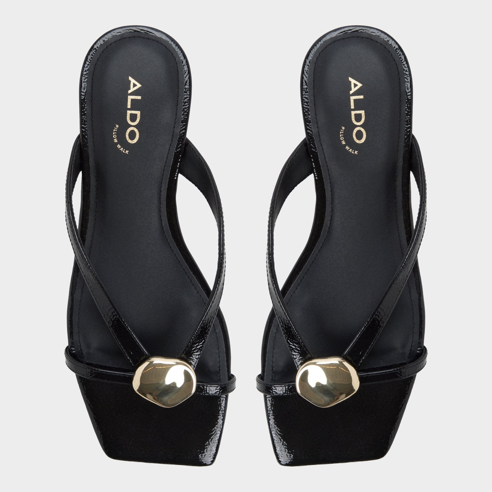 Black Iliria Black Women's Flats - Slide sandal | Aldo