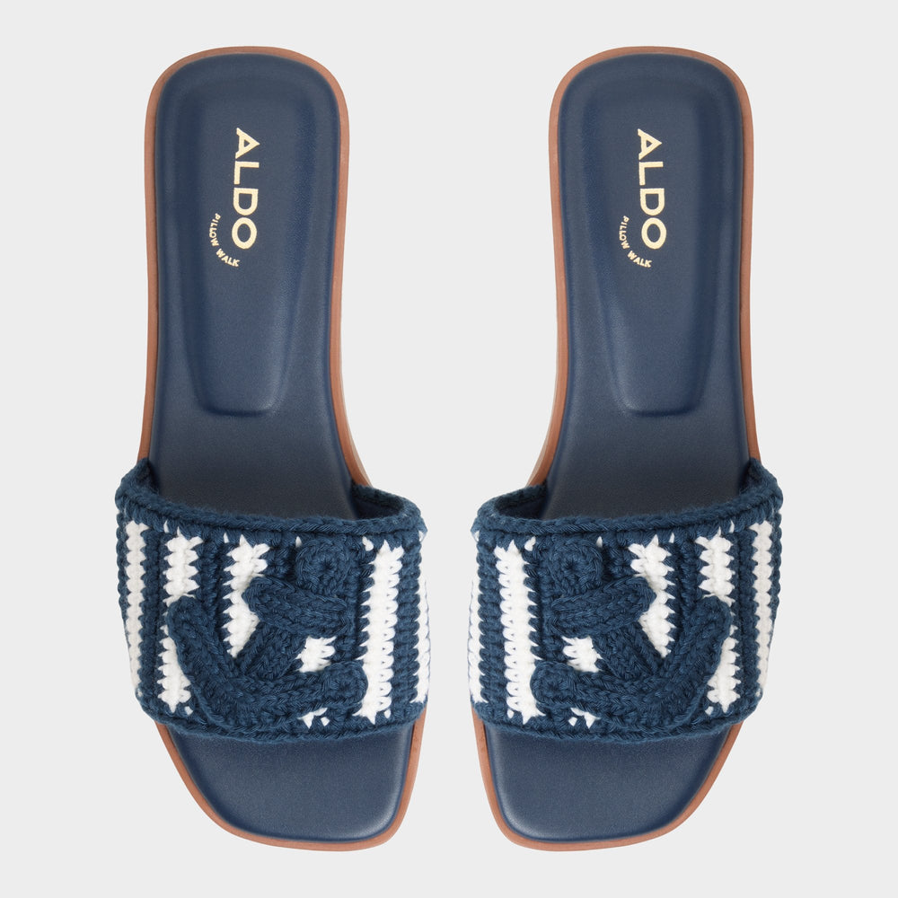 Blue Combo Sabbia Blue Combo Women's Flats - Slide sandal | Aldo
