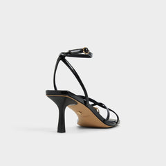 Black Elodiah Black Women's Travel essentials - Strappy heeled sandal, Stiletto heel | Aldo