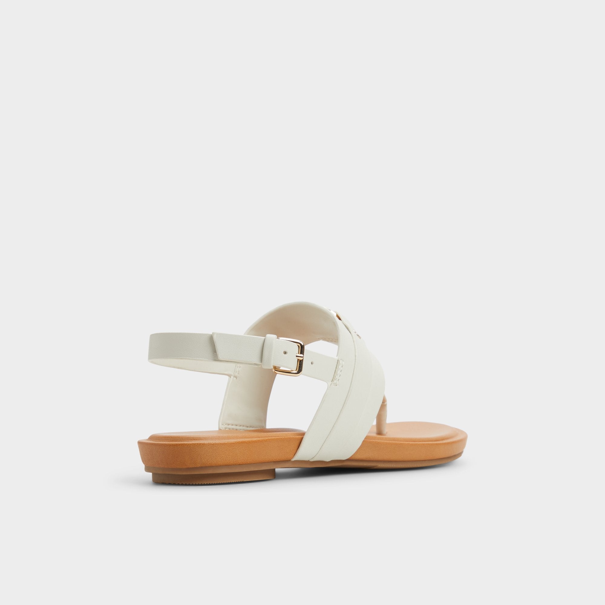 White/Bone Taylen White/Bone Women's Footbed sandals - T-strap sandal | Aldo