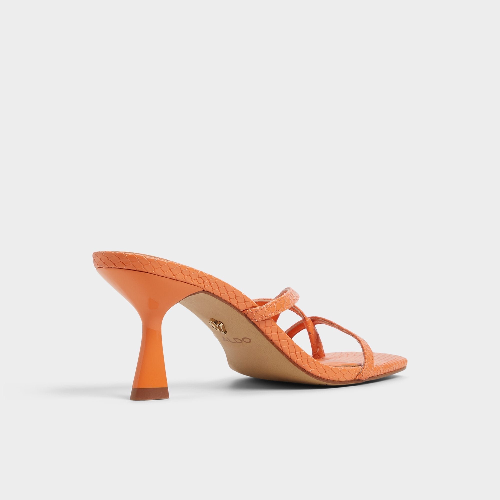 Medium Orange Calypsa Medium Orange Women's Heeled mules - Strappy heeled sandal | Aldo