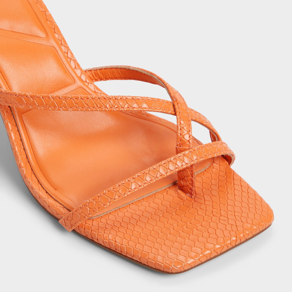 Medium Orange Calypsa Medium Orange Women's Heeled mules - Strappy heeled sandal | Aldo