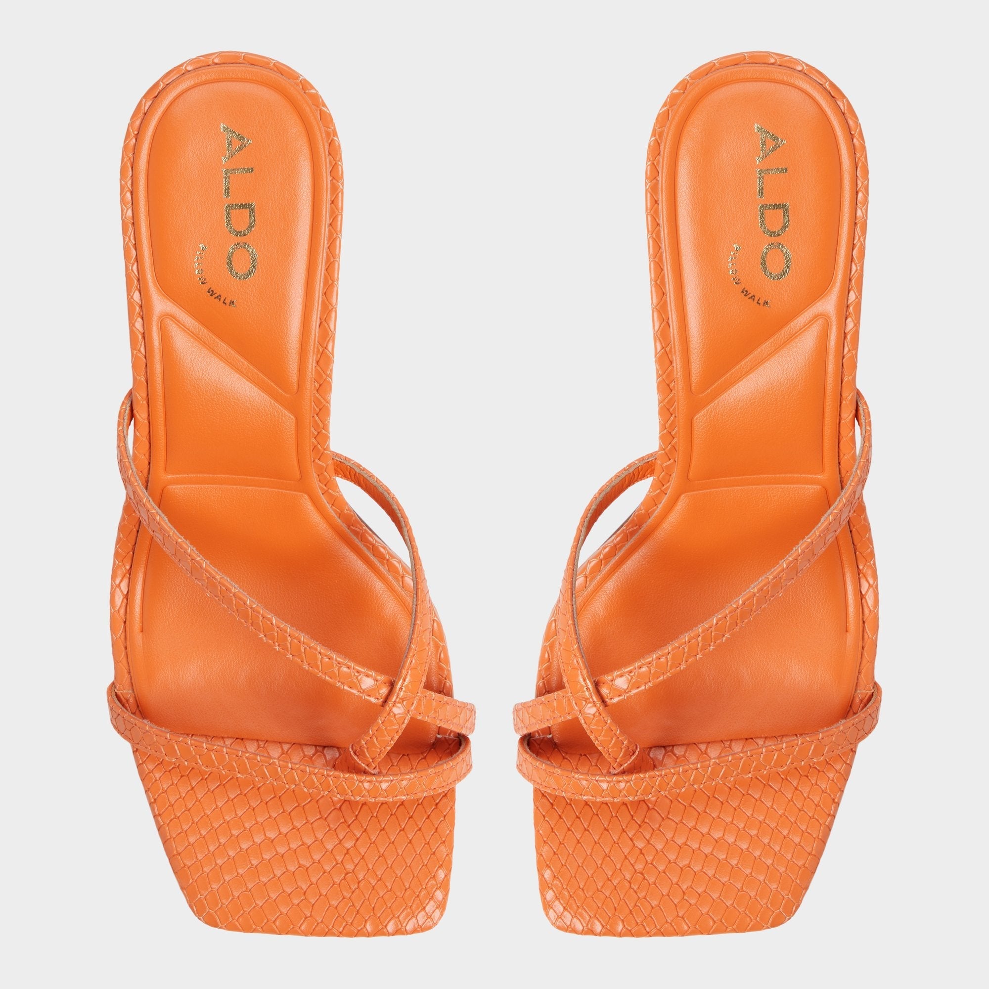 Medium Orange Calypsa Medium Orange Women's Heeled mules - Strappy heeled sandal | Aldo