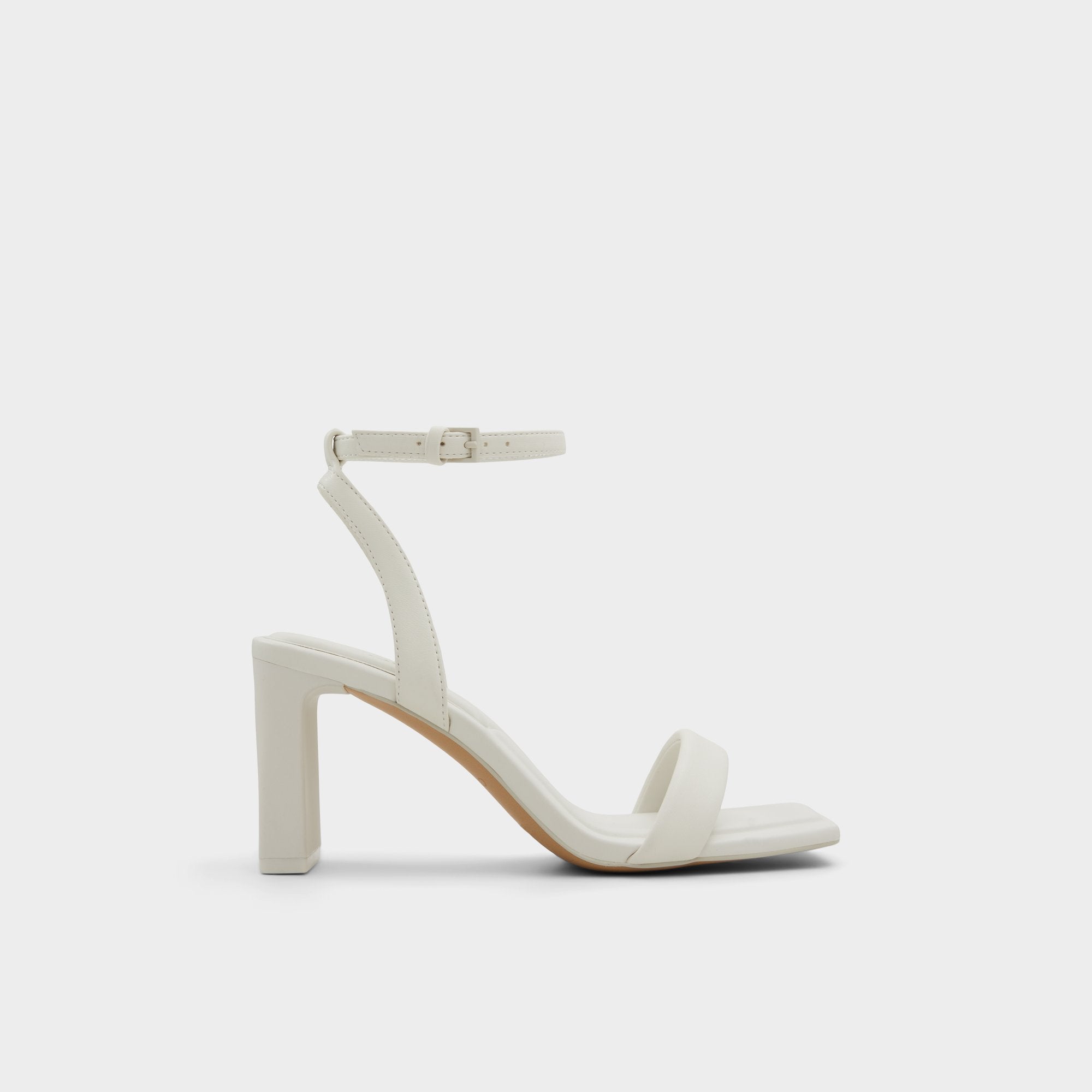 White/Bone Aurorai White/Bone Women's Strappy sandals - Strappy heeled sandal, Block heel | Aldo