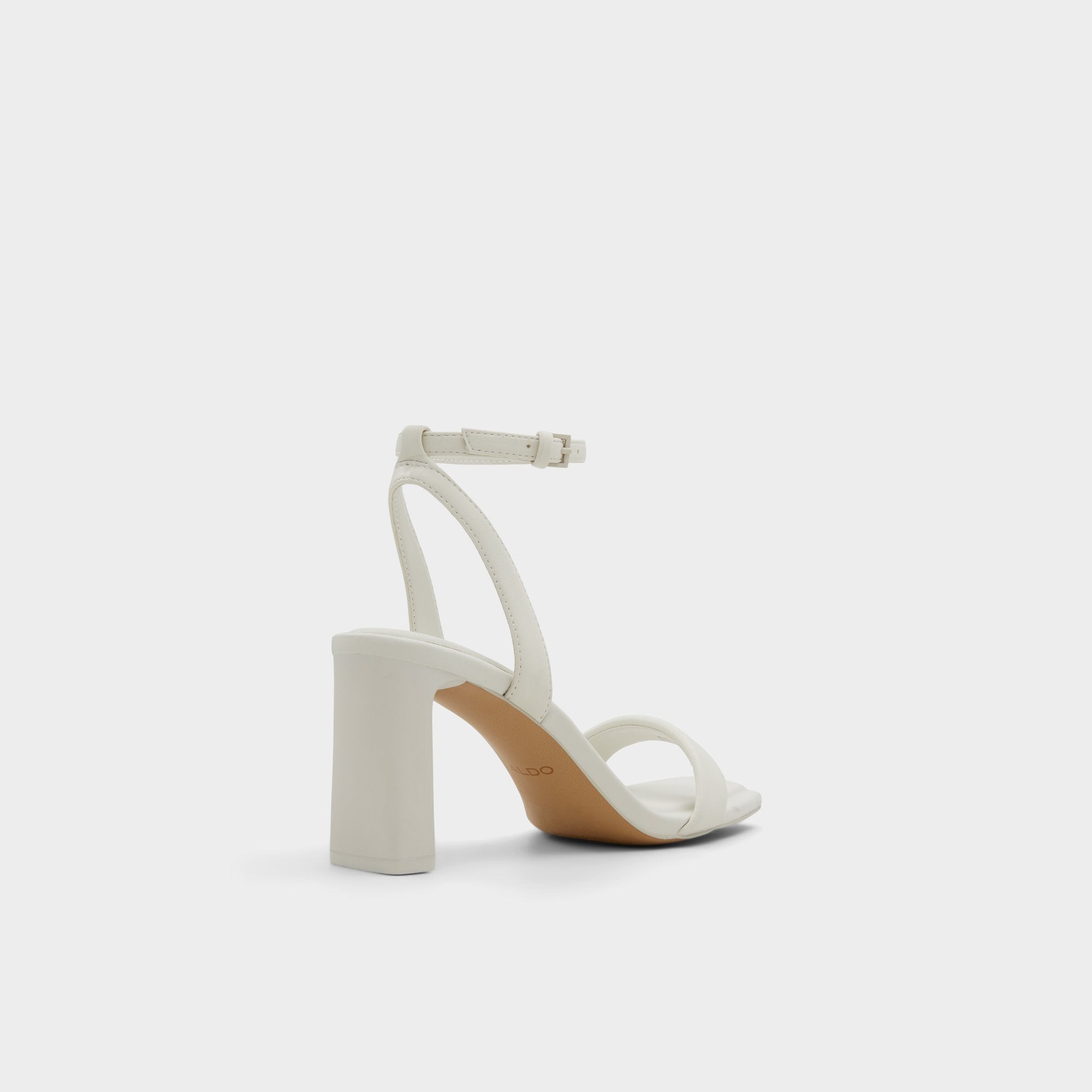 White/Bone Aurorai White/Bone Women's Strappy sandals - Strappy heeled sandal, Block heel | Aldo