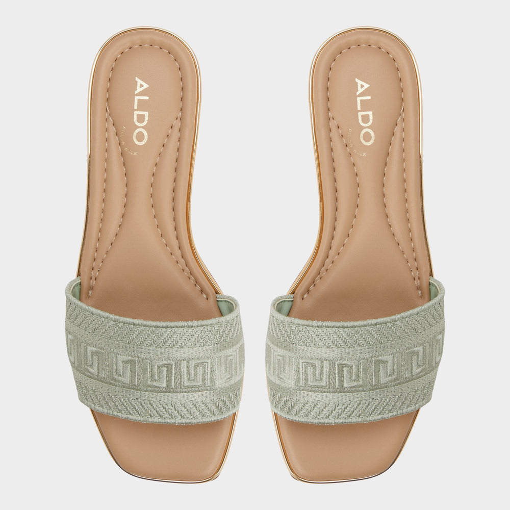 Other Green Oceania Other Green Women's Flats - Slide sandal | Aldo