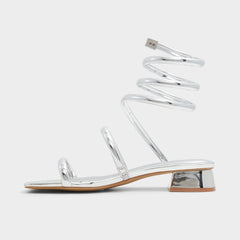 Silver Spinna in Silver - Strappy sandal, Block heel | Aldo